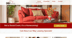 Desktop Screenshot of dbcrentals.com