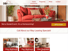Tablet Screenshot of dbcrentals.com